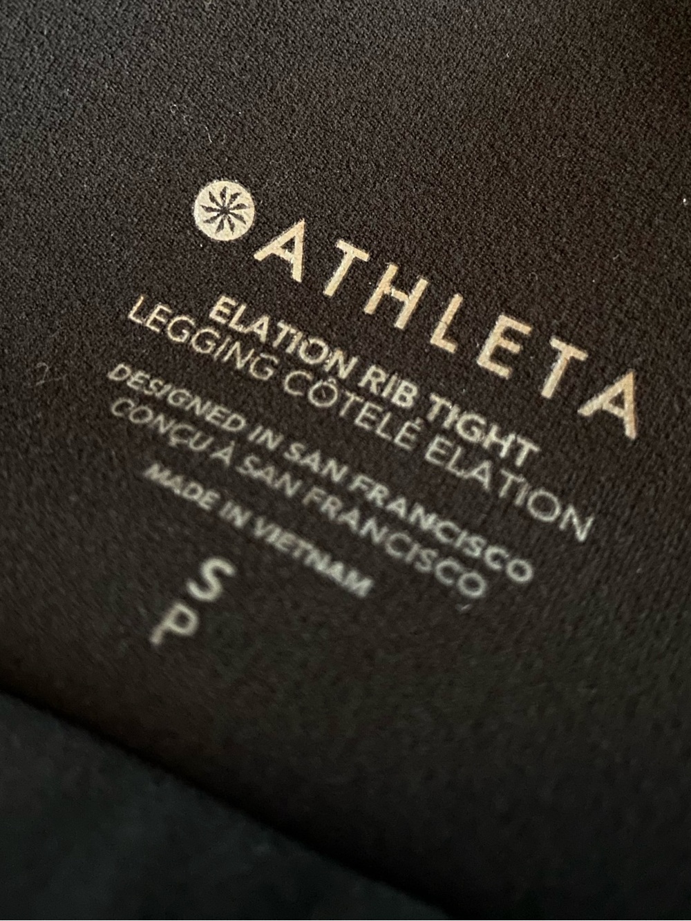 Athleta Elation Ribbed Leggings S Black Ultra High Rise Yoga Lounge - Picture 8 of 10